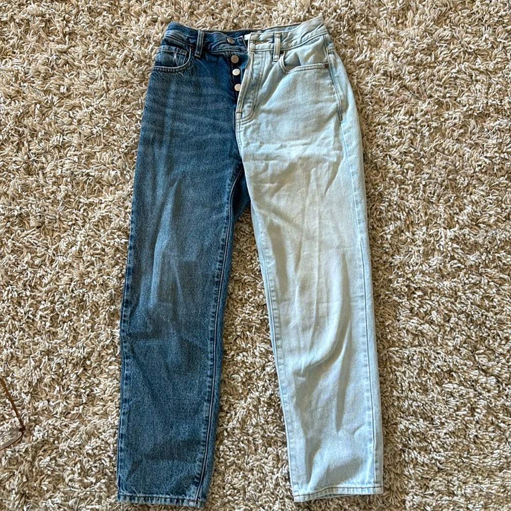 Pacsun split dye jeans